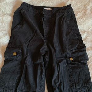 Black High Waisted Cargo Pants